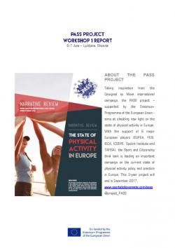 Workshop #1 Report - Health thumbnail of REPORT – WORKSHOP #1 Ljubljana June 2016
