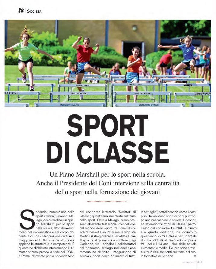 ARTICLE: Un plan Marshall pour le sport scolaire