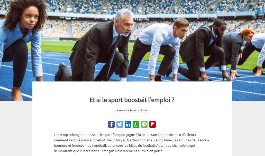 Et si le sport boostait l’emploi ?