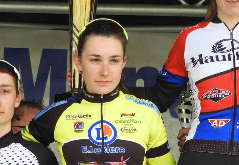 Ysoline Corbineau, jeune cycliste Saumuroise sélectionnée en Equipe de France
