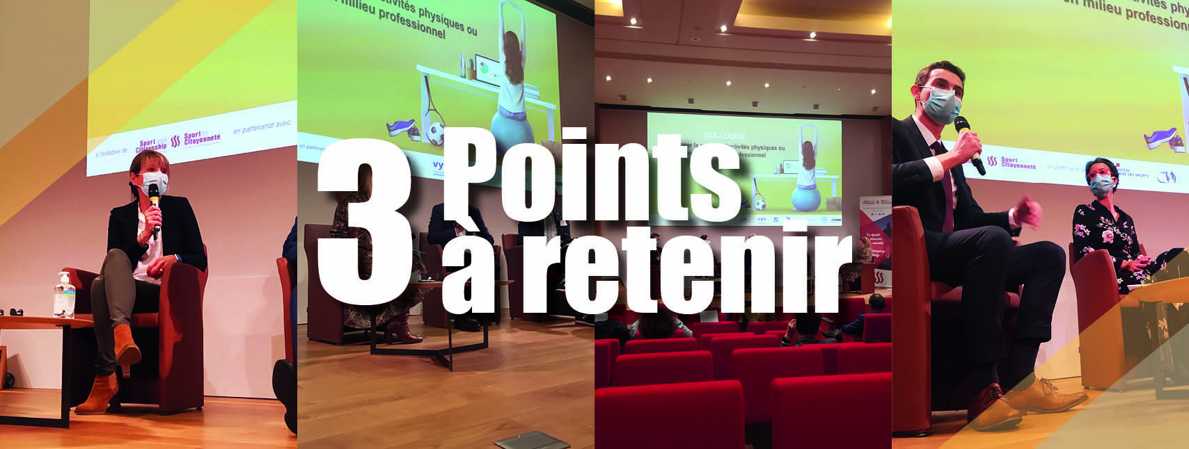 3 points à retenir du colloque « Développer les activités physiques ou sportives en milieu professionnel »